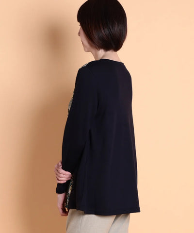 リバティ ロサリーフォレストコールMIXチュニック   リバティブラウスブランド Savor(サヴォア)