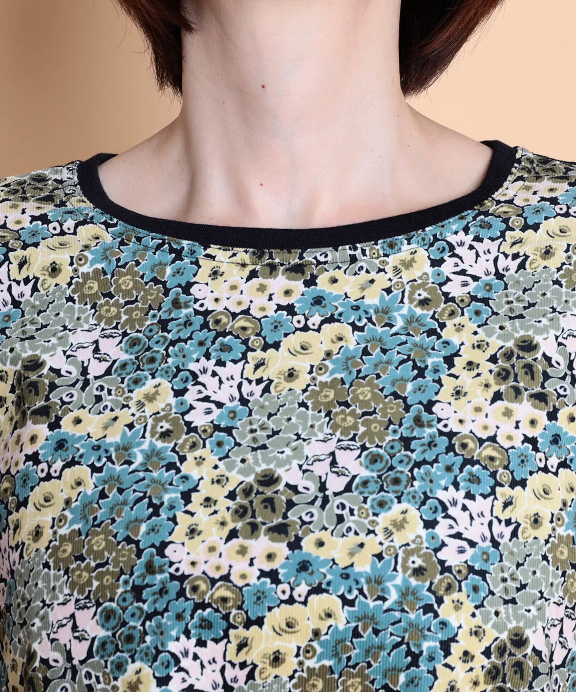 リバティ ロサリーフォレストコールMIXチュニック   リバティブラウスブランド Savor(サヴォア)