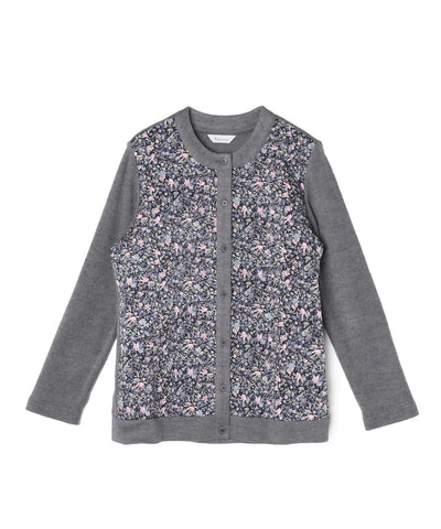 リバティ バードソングスエードキルトMIXカーディガン SAVOIR (サヴォア)