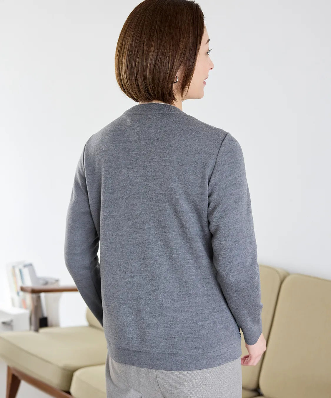 リバティ バードソングスエードキルトMIXカーディガン SAVOIR (サヴォア)