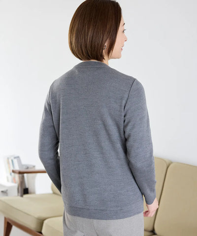 リバティ バードソングスエードキルトMIXカーディガン SAVOIR (サヴォア)