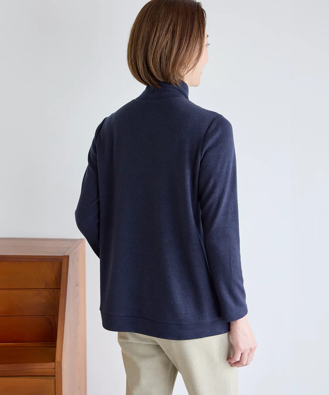 リバティ バードソングスエードキルトMIXプルオーバー SAVOIR (サヴォア)