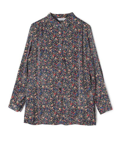 リバティ バードソングブライトスエートロングブラウス SAVOIR (サヴォア)