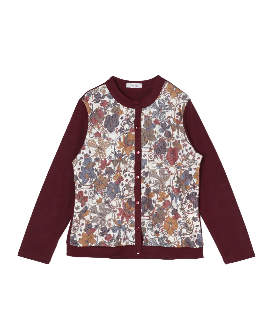 リバティ オーキッドガーデンウールJQミックスカーディガン SAVOIR (サヴォア)