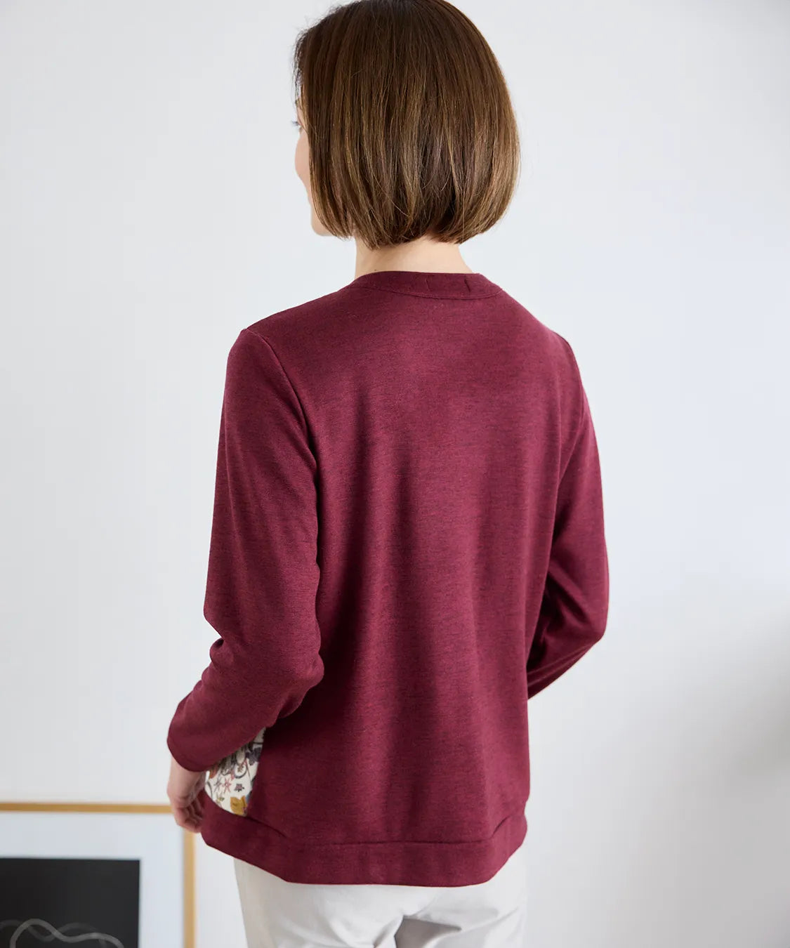 リバティ オーキッドガーデンウールJQミックスカーディガン SAVOIR (サヴォア)