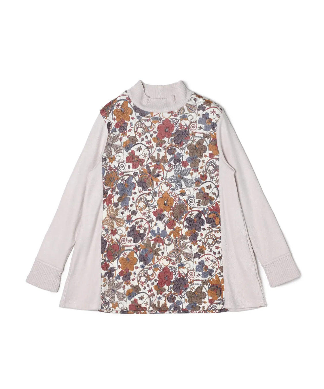 リバティ オーキッドガーデンウールJQリブミックスチュニック SAVOIR (サヴォア)