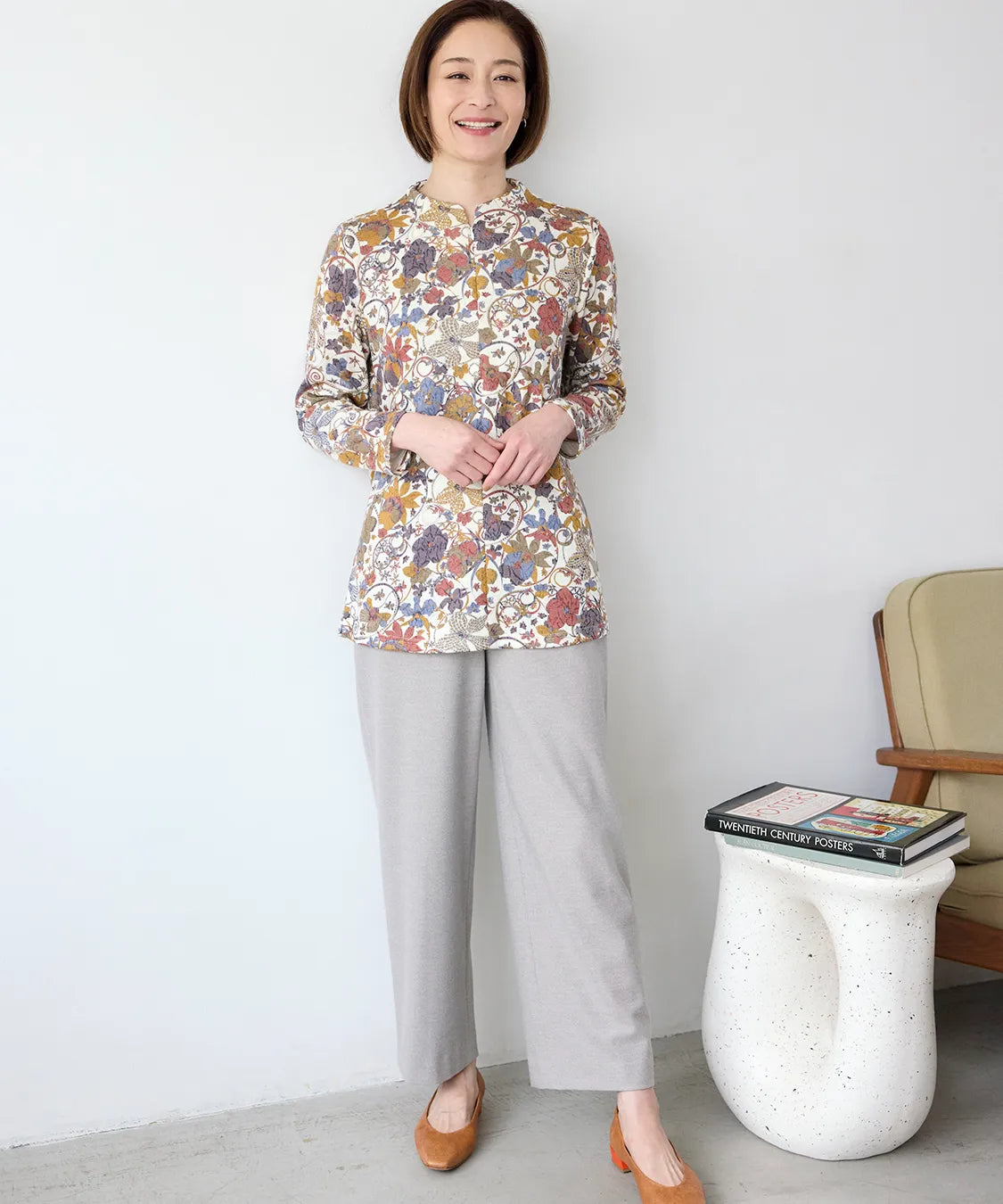 リバティ オーキッドガーデンウールJQチュニック SAVOIR (サヴォア)