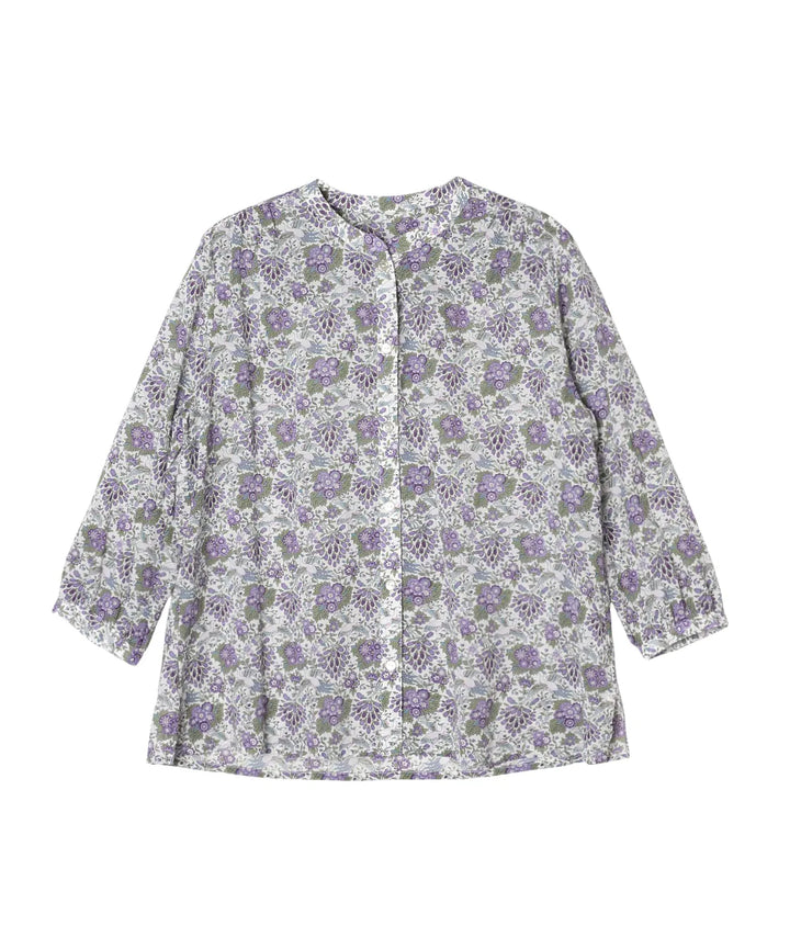完売品14000円♡リバティLilacブラウス リバティ ダンテシルスムースノーカラーブラウス リバティブラウス