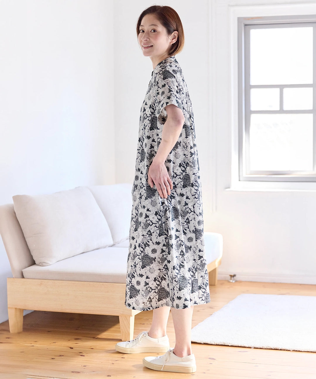 リバティ ミシュマッシュMIXタナローンワンピース リバティブラウス