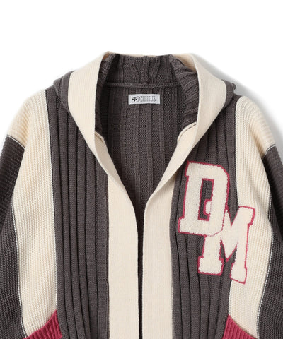 DENIMUS ニットフーディーカーディガン