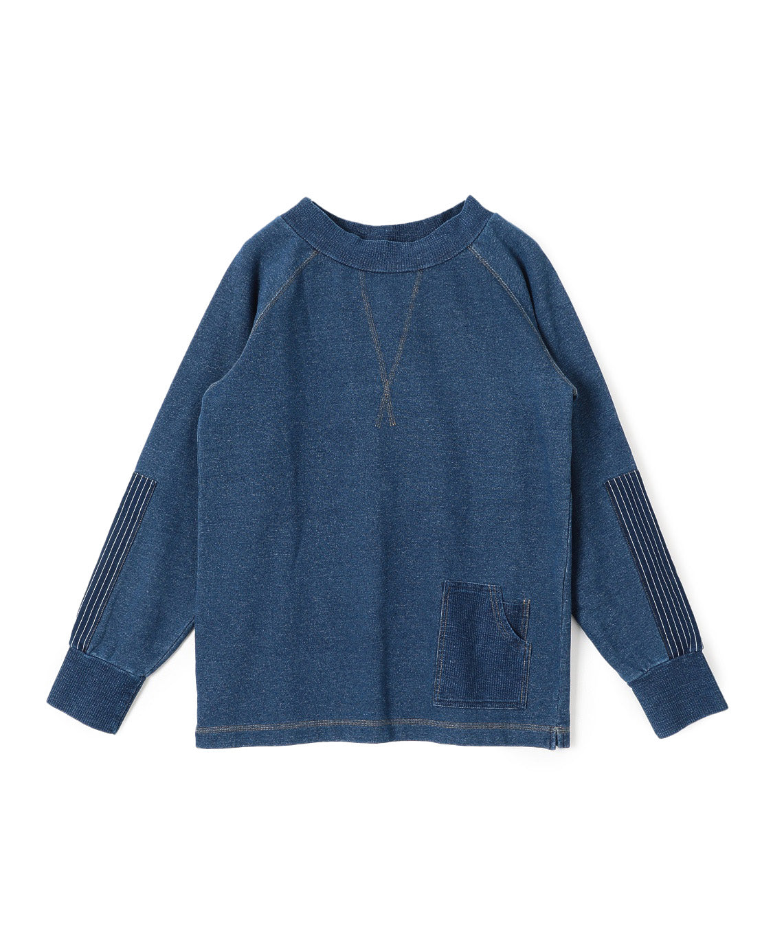 DENIMUS ビッグガゼットデニム裏毛プルオーバー