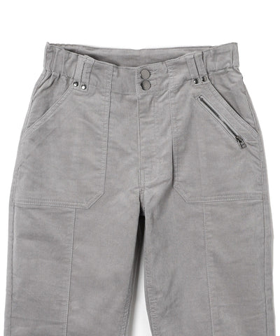 DENIMUS センター切替細コーデュロイテーパードパンツ