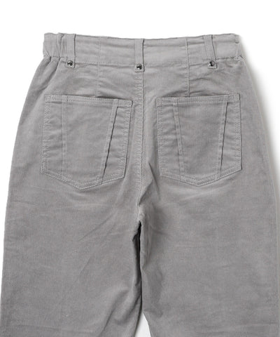 DENIMUS センター切替細コーデュロイテーパードパンツ