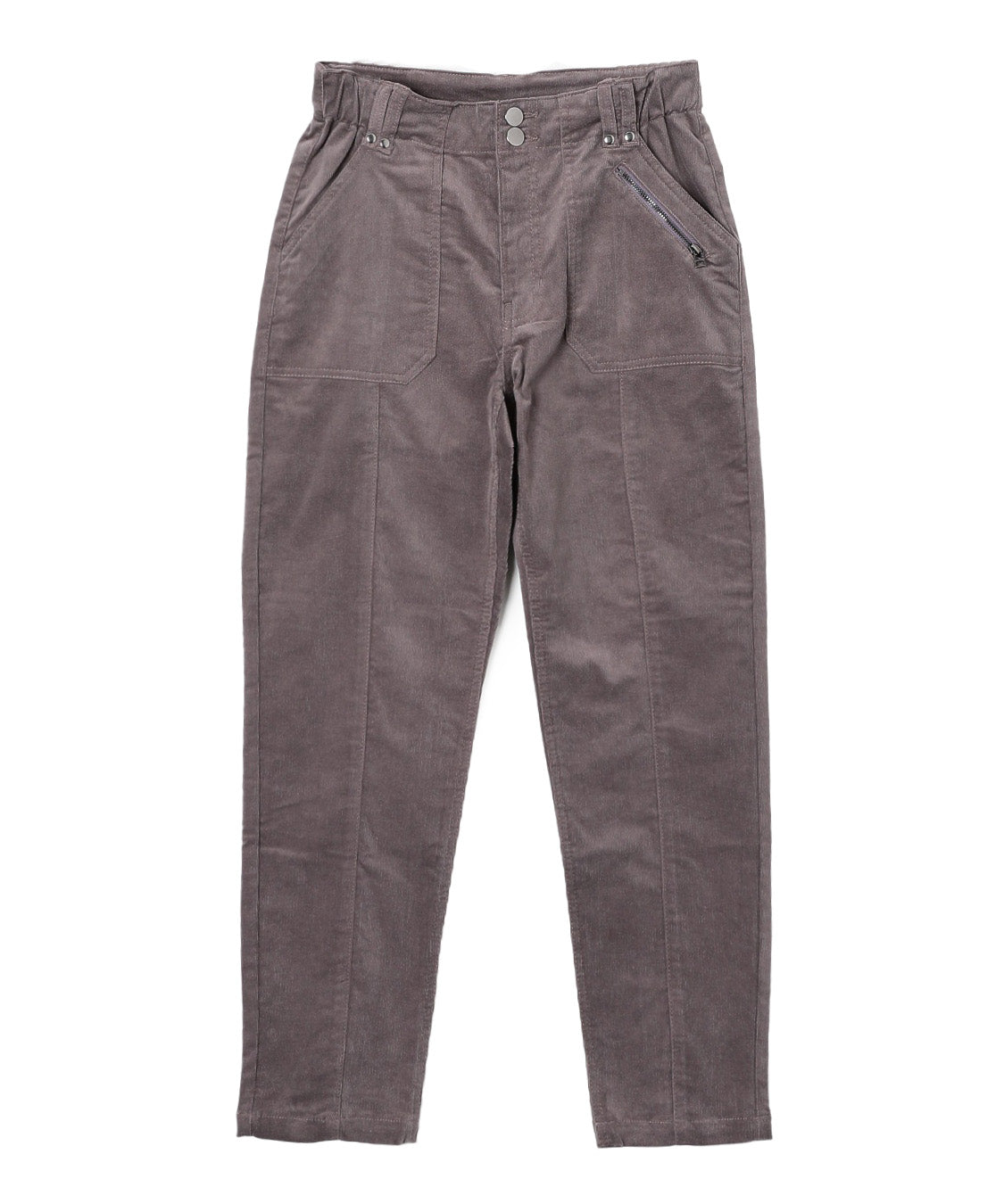 DENIMUS センター切替細コーデュロイテーパードパンツ