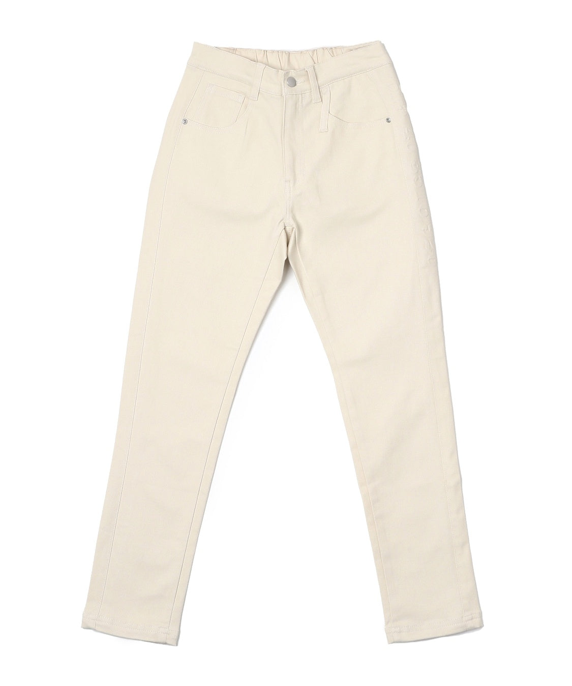 DENIMUS ストレッチツイルエンボス加工入りスリムパンツ