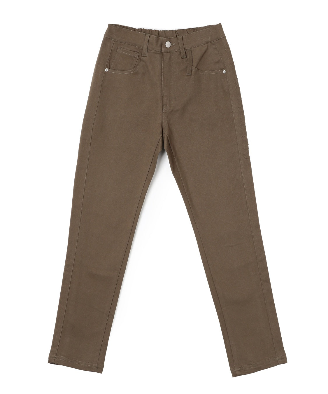 DENIMUS ストレッチツイルエンボス加工入りスリムパンツ