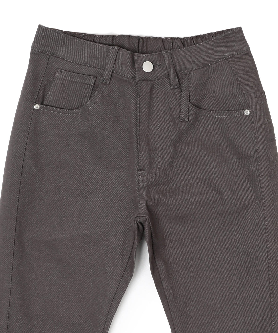 DENIMUS ストレッチツイルエンボス加工入りスリムパンツ