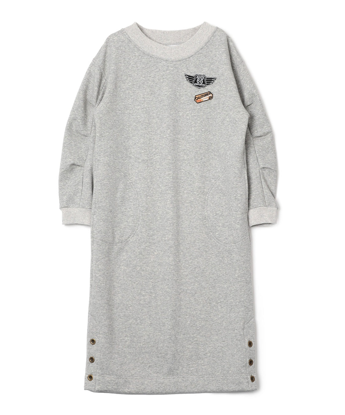 DENIMUS 裏シャギー袖タックワンピース