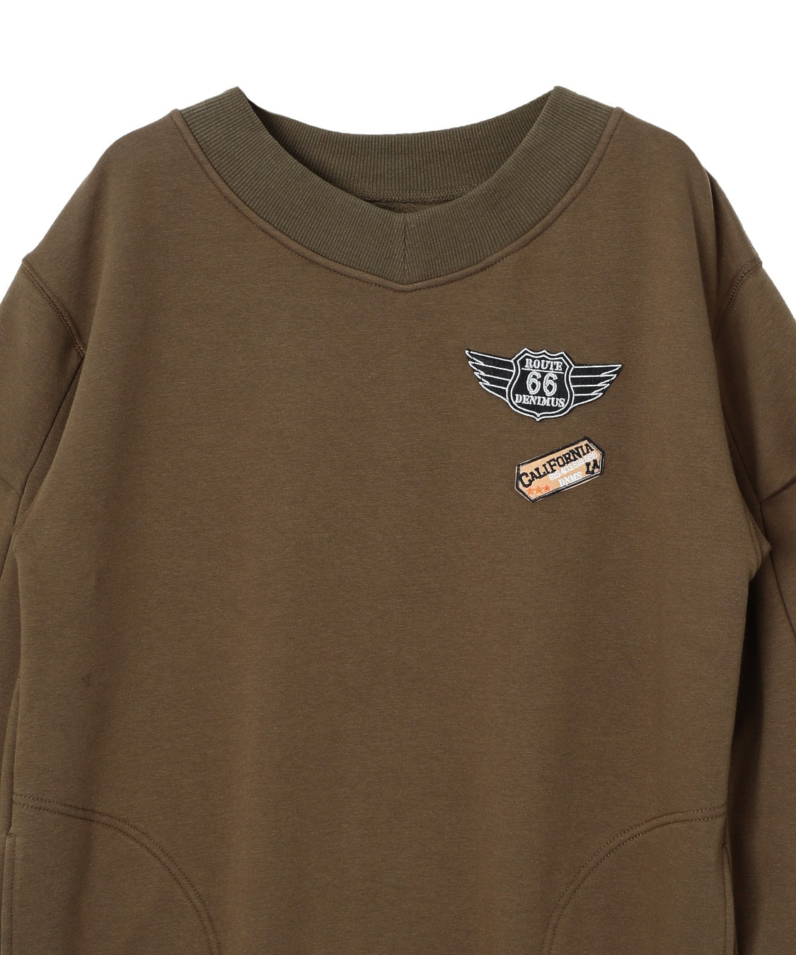 DENIMUS 裏シャギー袖タックワンピース