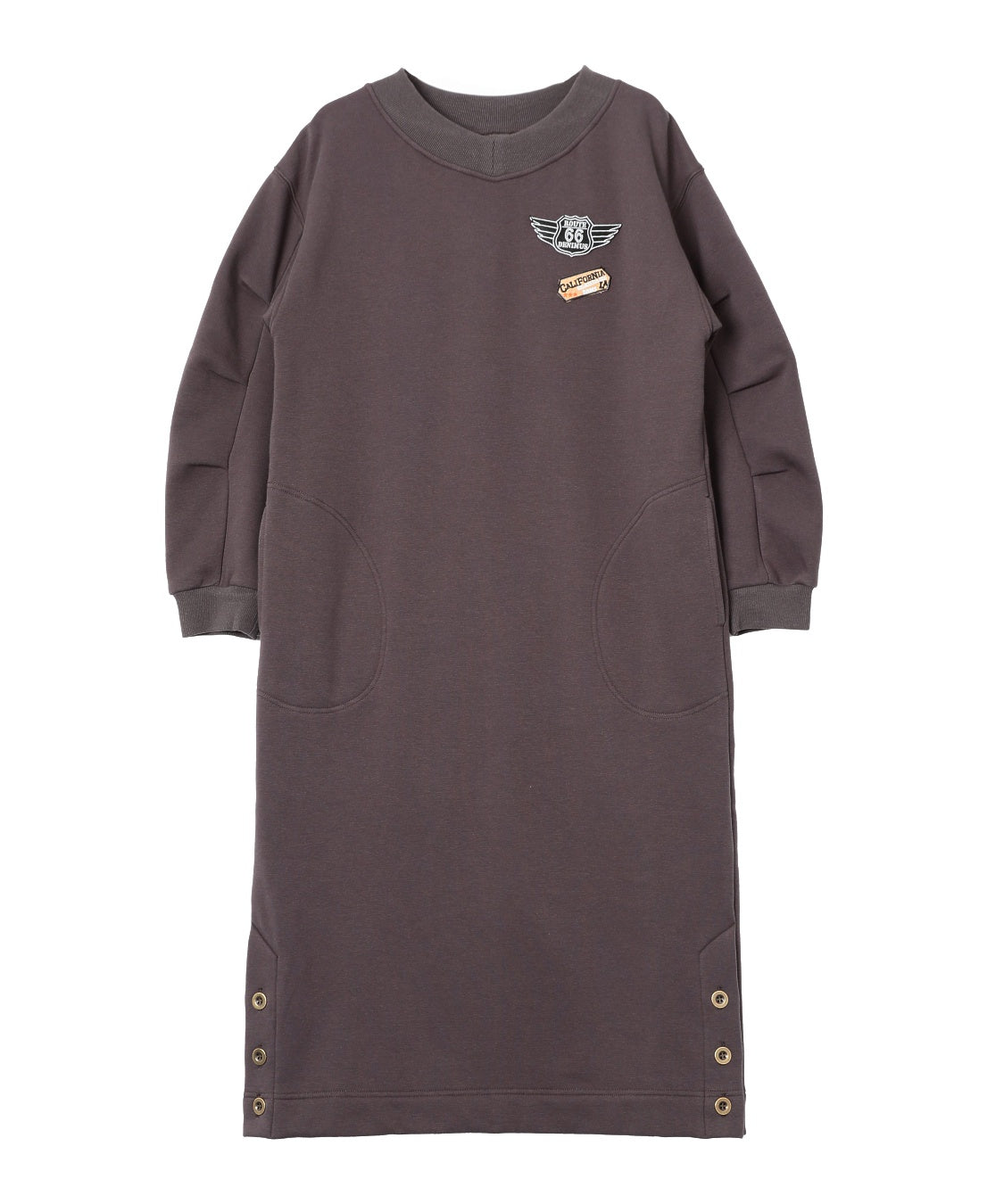 DENIMUS 裏シャギー袖タックワンピース