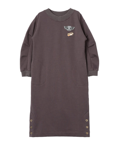 DENIMUS 裏シャギー袖タックワンピース