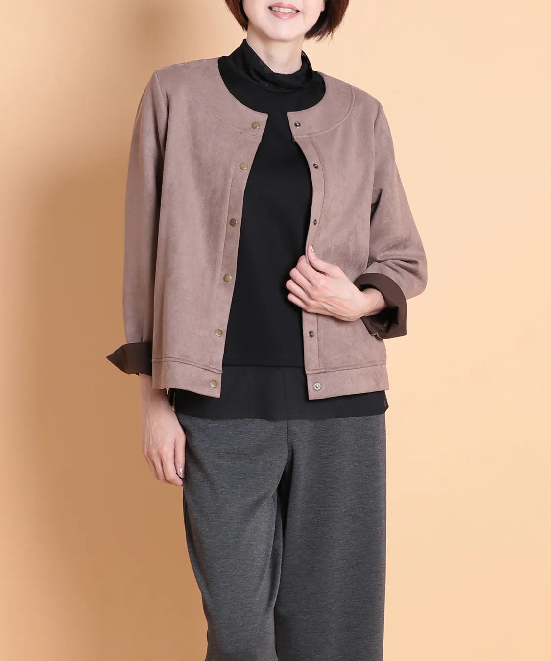 ストレッチスエードジャケット　M'ID KANSAI YAMAMOTO (ミッド カンサイ ヤマモト)