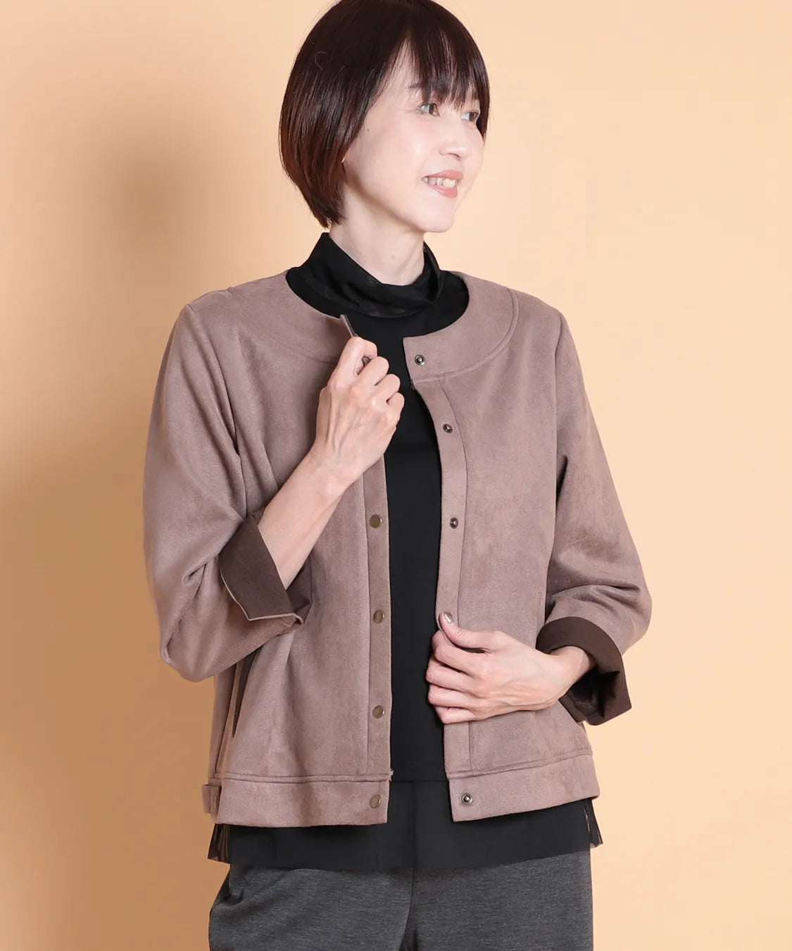 ストレッチスエードジャケット　M'ID KANSAI YAMAMOTO (ミッド カンサイ ヤマモト)