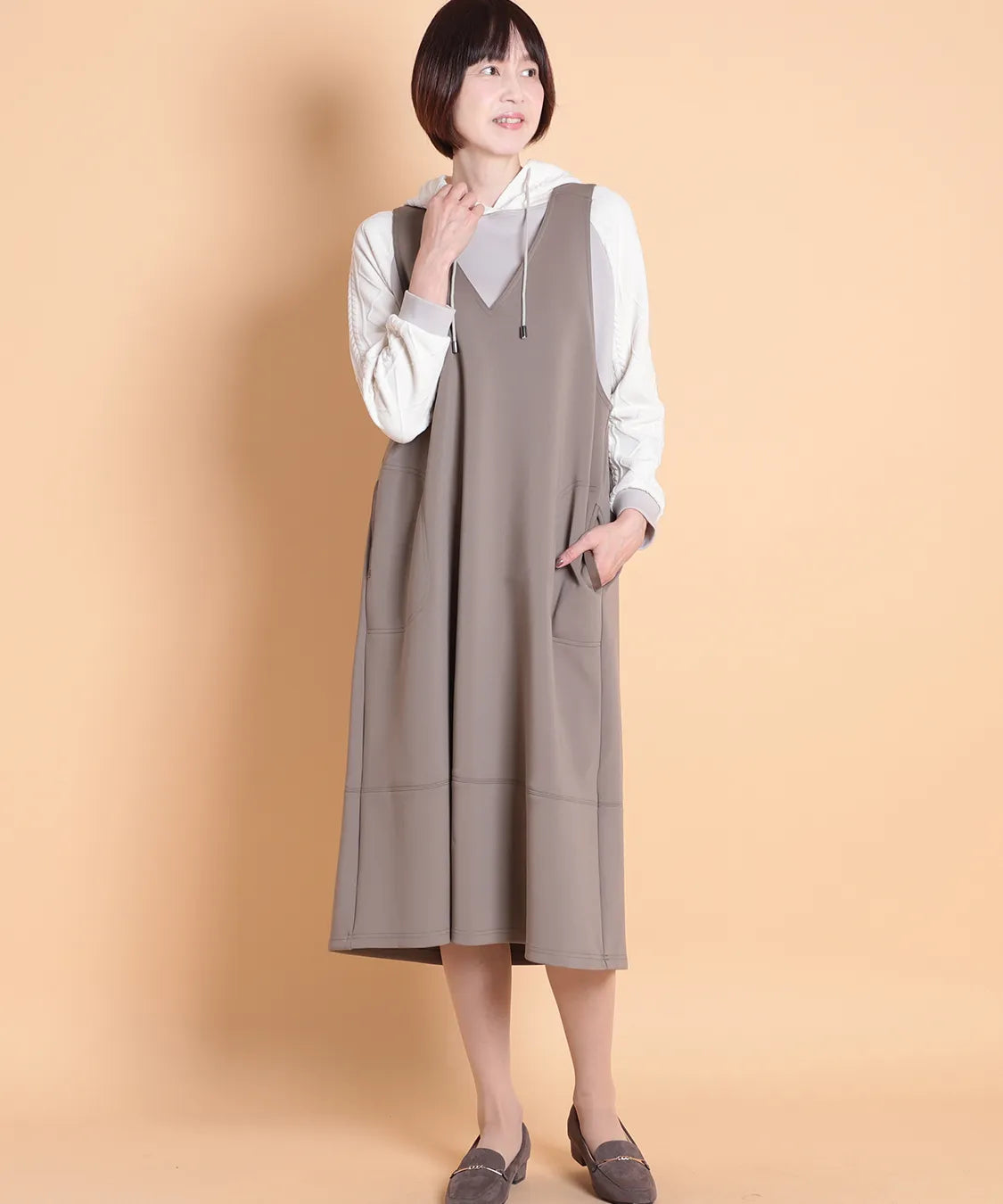 スーティングポンチジャンパードレス　M'ID KANSAI YAMAMOTO (ミッド カンサイ ヤマモト)