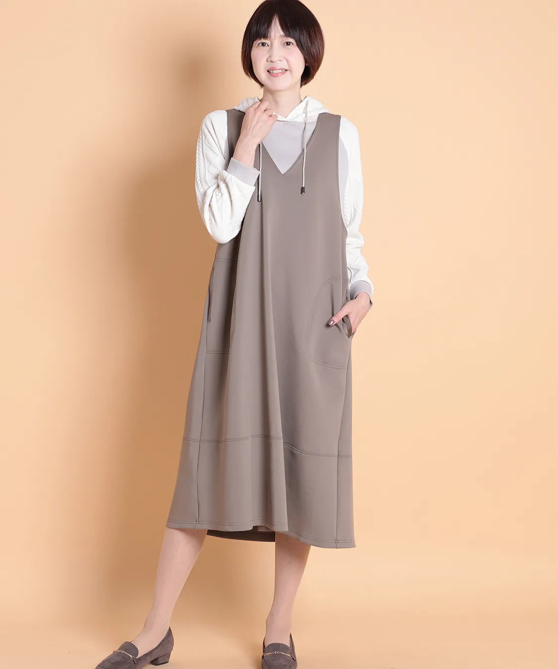 スーティングポンチジャンパードレス　M'ID KANSAI YAMAMOTO (ミッド カンサイ ヤマモト)