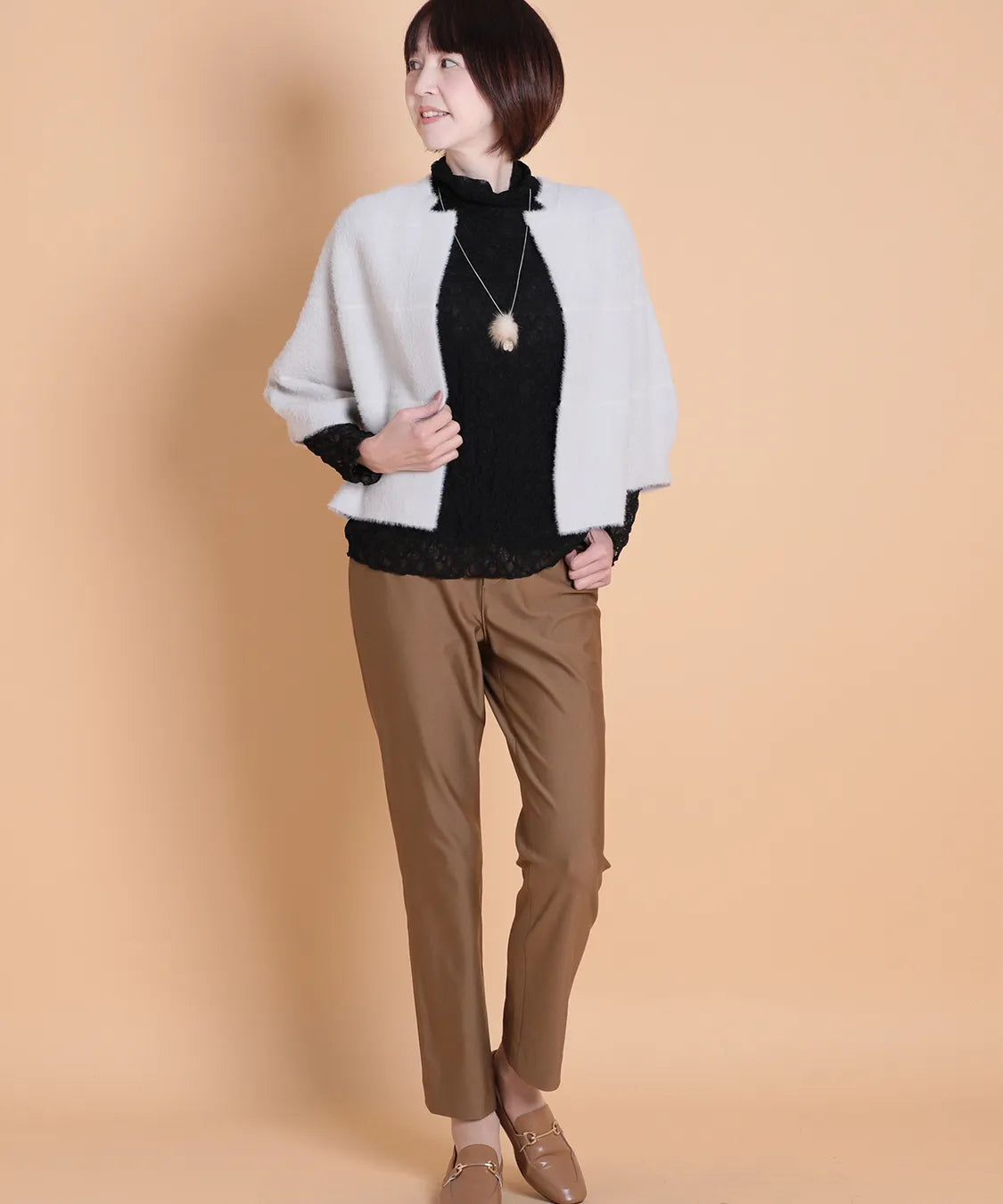 リッチシャギーカーディガン　M'ID KANSAI YAMAMOTO (ミッド カンサイ ヤマモト)