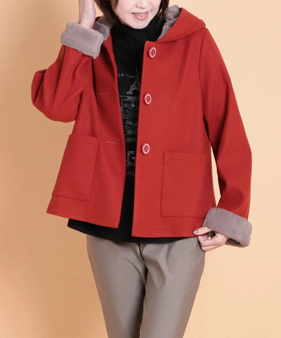 ウール調フェルト×ファージャケット KANSAI profumo（カンサイプロフューモ）