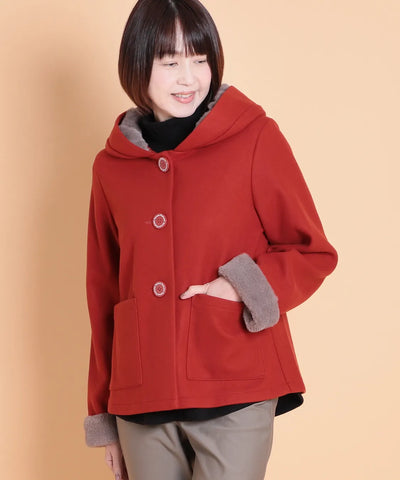 ウール調フェルト×ファージャケット KANSAI profumo（カンサイプロフューモ）