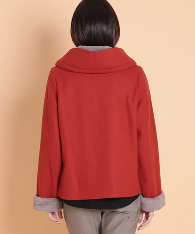 ウール調フェルト×ファージャケット KANSAI profumo（カンサイプロフューモ）