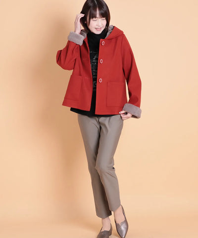 ウール調フェルト×ファージャケット KANSAI profumo（カンサイプロフューモ）