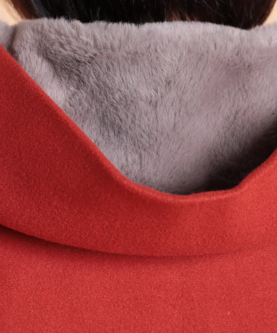 ウール調フェルト×ファージャケット KANSAI profumo（カンサイプロフューモ）