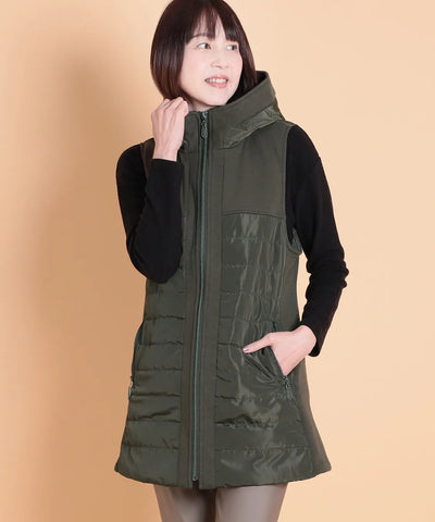 ボンバーウォームMIXパデットロングベスト　M'ID KANSAI YAMAMOTO (ミッド カンサイ ヤマモト)