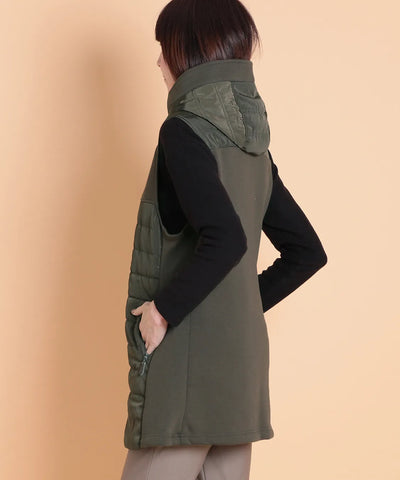 ボンバーウォームMIXパデットロングベスト　M'ID KANSAI YAMAMOTO (ミッド カンサイ ヤマモト)