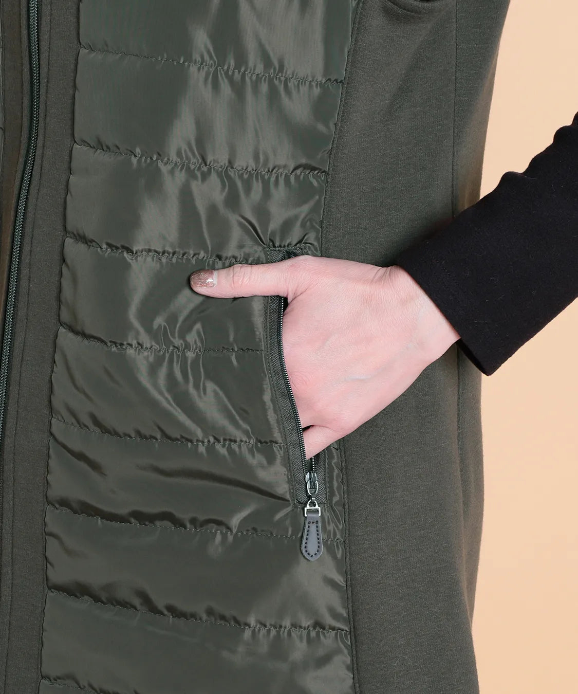 ボンバーウォームMIXパデットロングベスト　M'ID KANSAI YAMAMOTO (ミッド カンサイ ヤマモト)