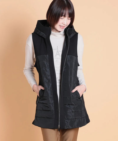 ボンバーウォームMIXパデットロングベスト　M'ID KANSAI YAMAMOTO (ミッド カンサイ ヤマモト)