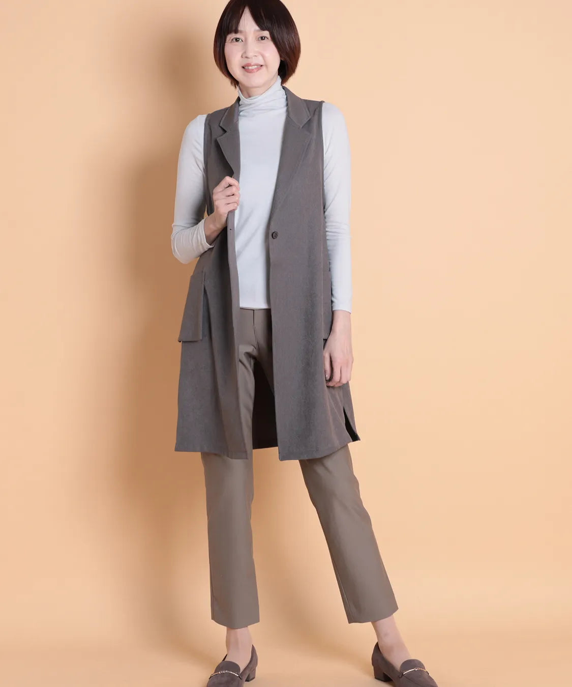 ウーリッシュツイルロングベストM'ID KANSAI YAMAMOTO (ミッド カンサイ ヤマモト)