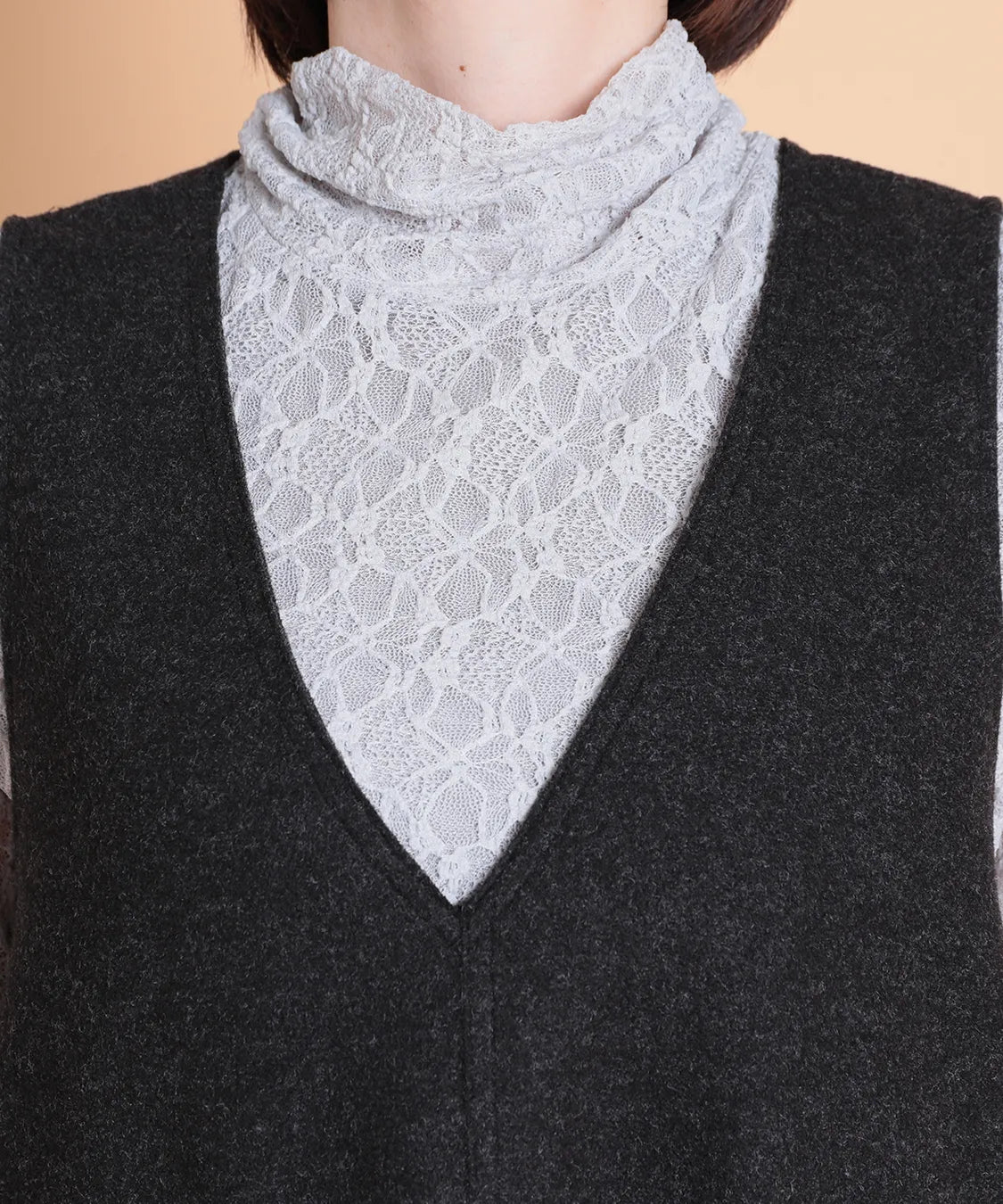 ウーリッシュMIXファージャンパードレス　M'ID KANSAI YAMAMOTO (ミッド カンサイ ヤマモト)