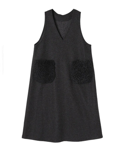 ウーリッシュMIXファージャンパードレス　M'ID KANSAI YAMAMOTO (ミッド カンサイ ヤマモト)