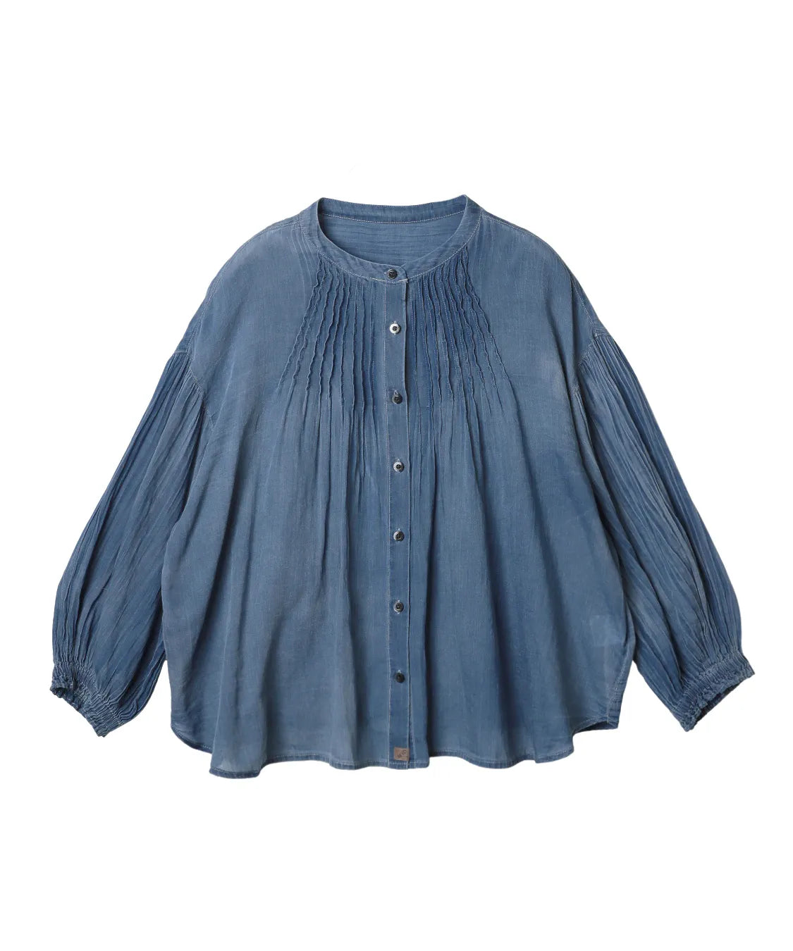 シフォンデニムピンタックブラウス M'ID KANSAI YAMAMOTO (ミッド