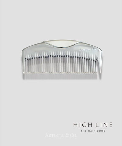 ハイライン ザ ヘアコーム 半月 シルバー & ヘアオイルセットBOX