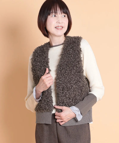 カーリーフロントジレ　セラビ(C'EST LA VIE)