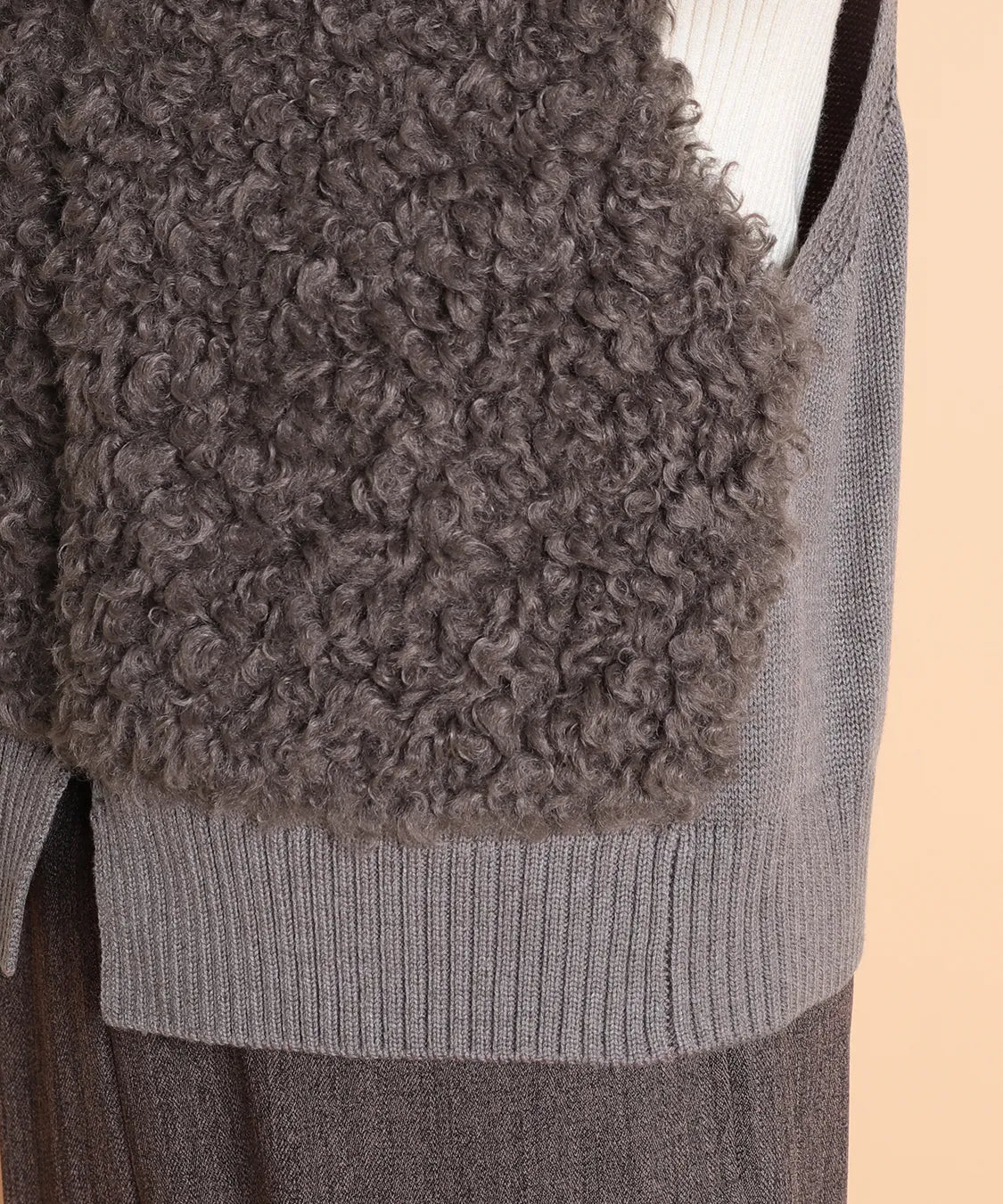 カーリーフロントジレ　セラビ(C'EST LA VIE)