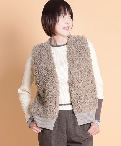 カーリーフロントジレ　セラビ(C'EST LA VIE)