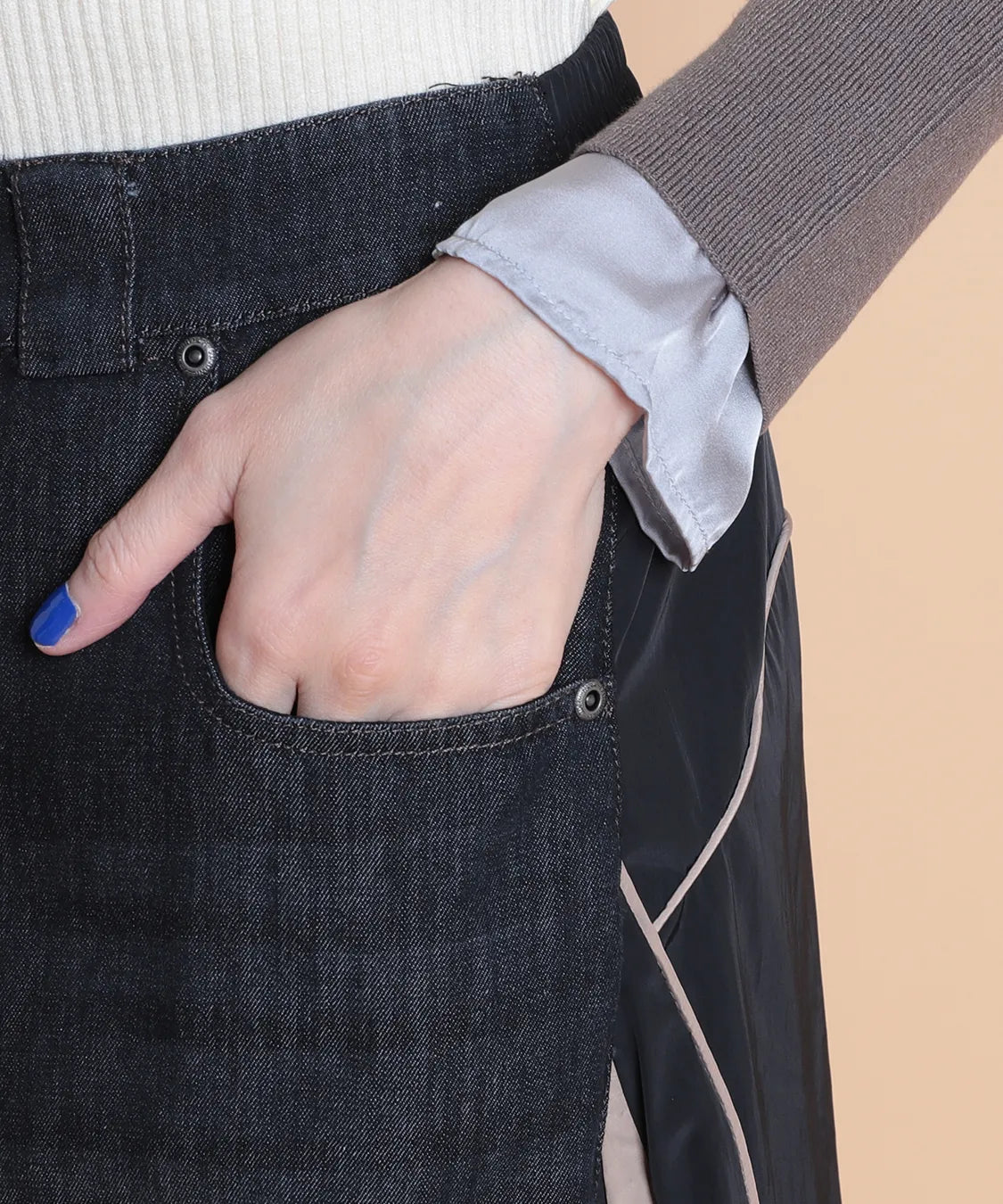 デニム＆タフタパイピング　セラビ(C'EST LA VIE)