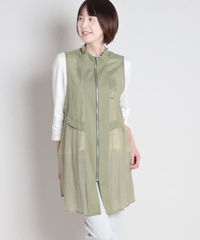 50ボイル楊柳ロングベスト  KANSAI BIS(カンサイビス)