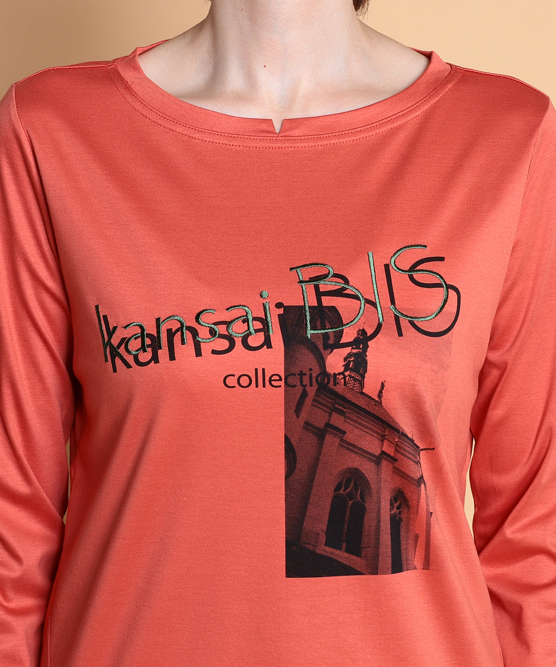 KANSAI BIS(カンサイビス) プリントロングTシャツ 